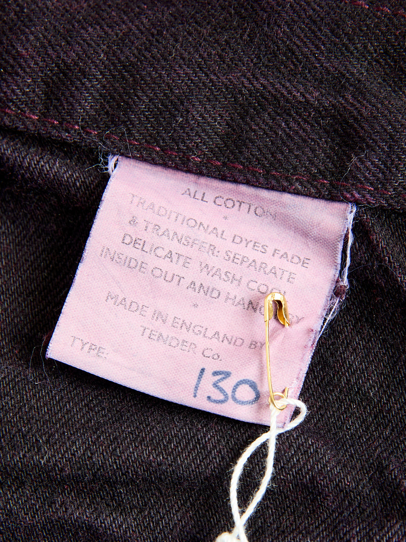 130 "Hadal Purple Overdye" 16oz Selvedge Denim - High Rise Taper Fit