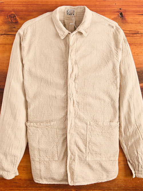 464 Webbing Fly Shirt in Coffee Wave Calico