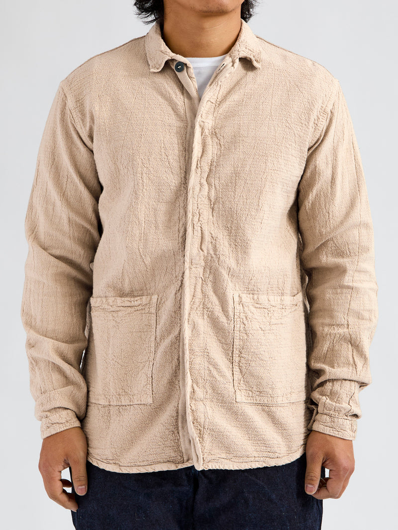 464 Webbing Fly Shirt in Coffee Wave Calico