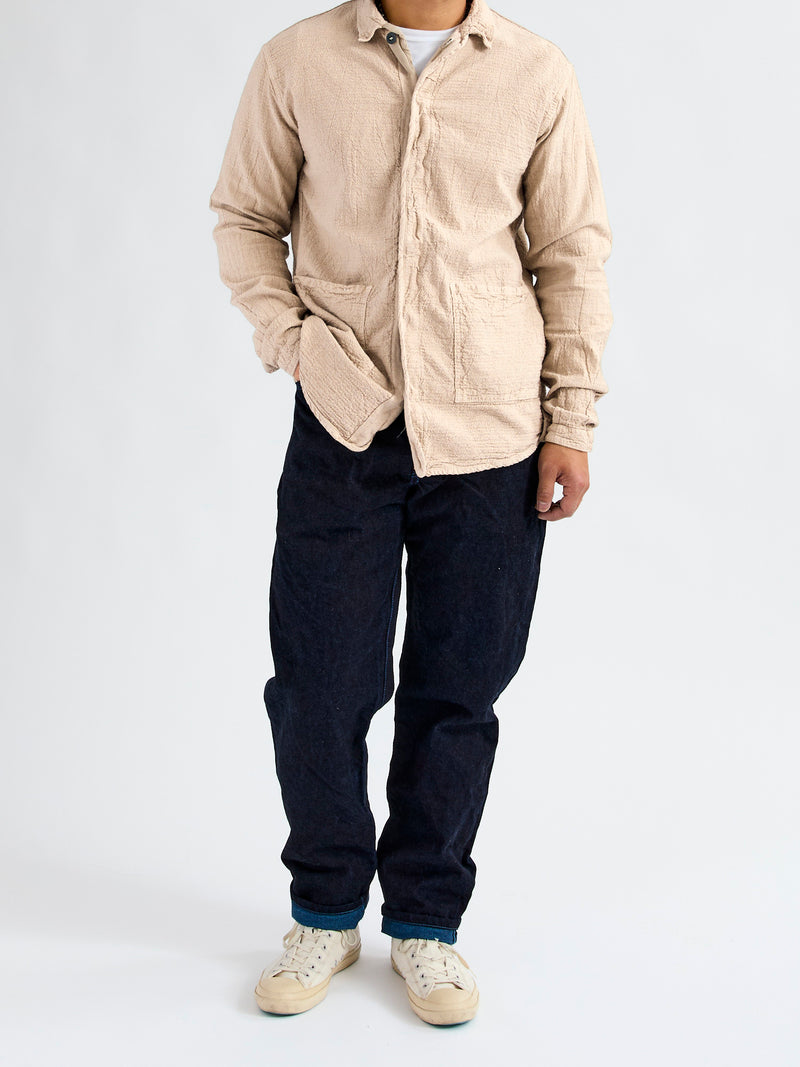 464 Webbing Fly Shirt in Coffee Wave Calico