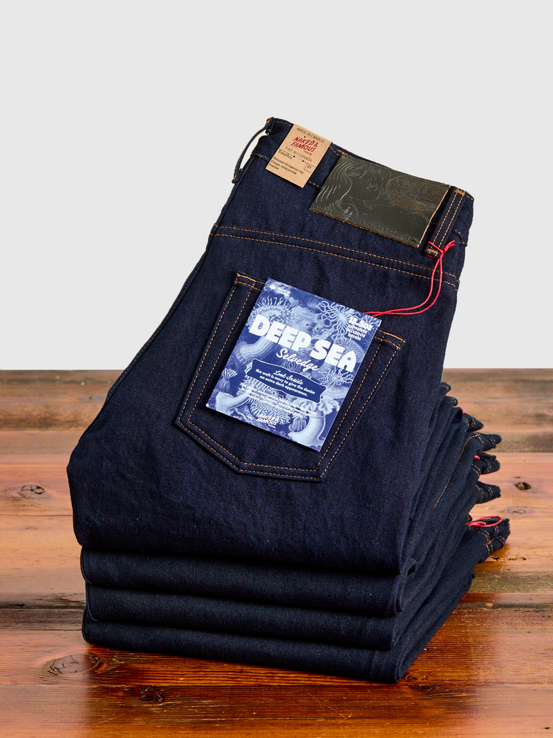 "Deep Sea Selvedge" 12.5oz Double Indigo Selvedge Denim - Easy Guy Fit