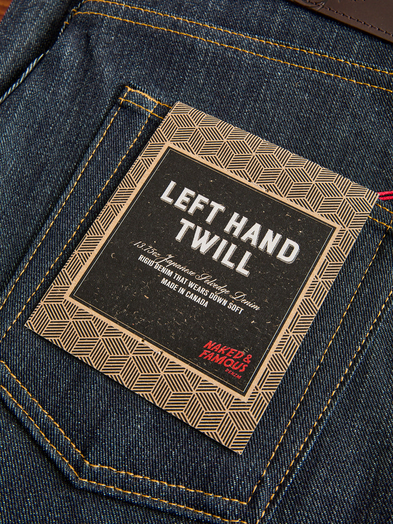 "Left Hand Twill" 13.75oz Selvedge Denim - Strong Guy Fit