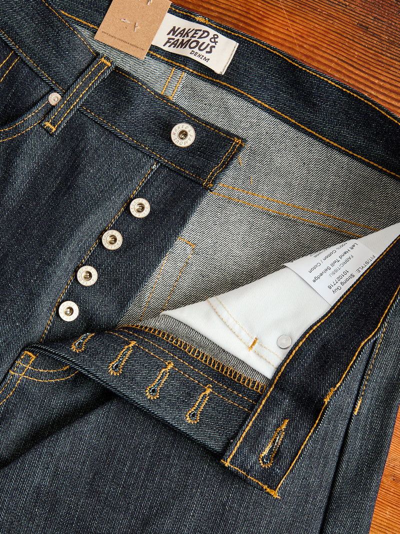 "Left Hand Twill" 13.75oz Selvedge Denim - Strong Guy Fit