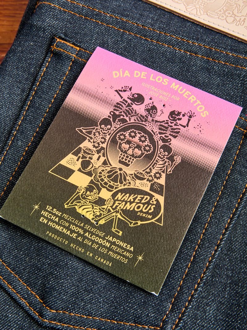 "Dia De Los Muertos Selvedge" 12.5oz Selvedge Denim - Weird Guy Fit