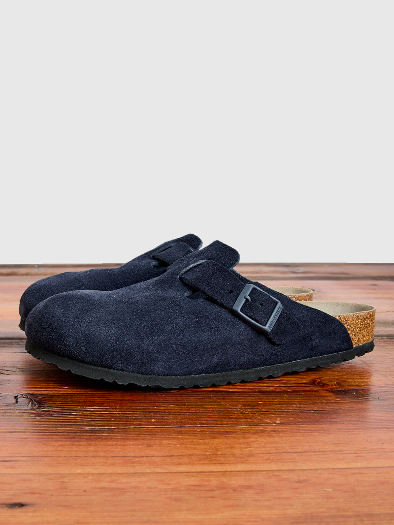 Boston Clog in Suede Midnight