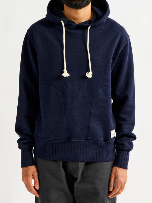 RFHD01 "Good Basics" Rugged Fleece 16oz Hoodie in Dark Navy