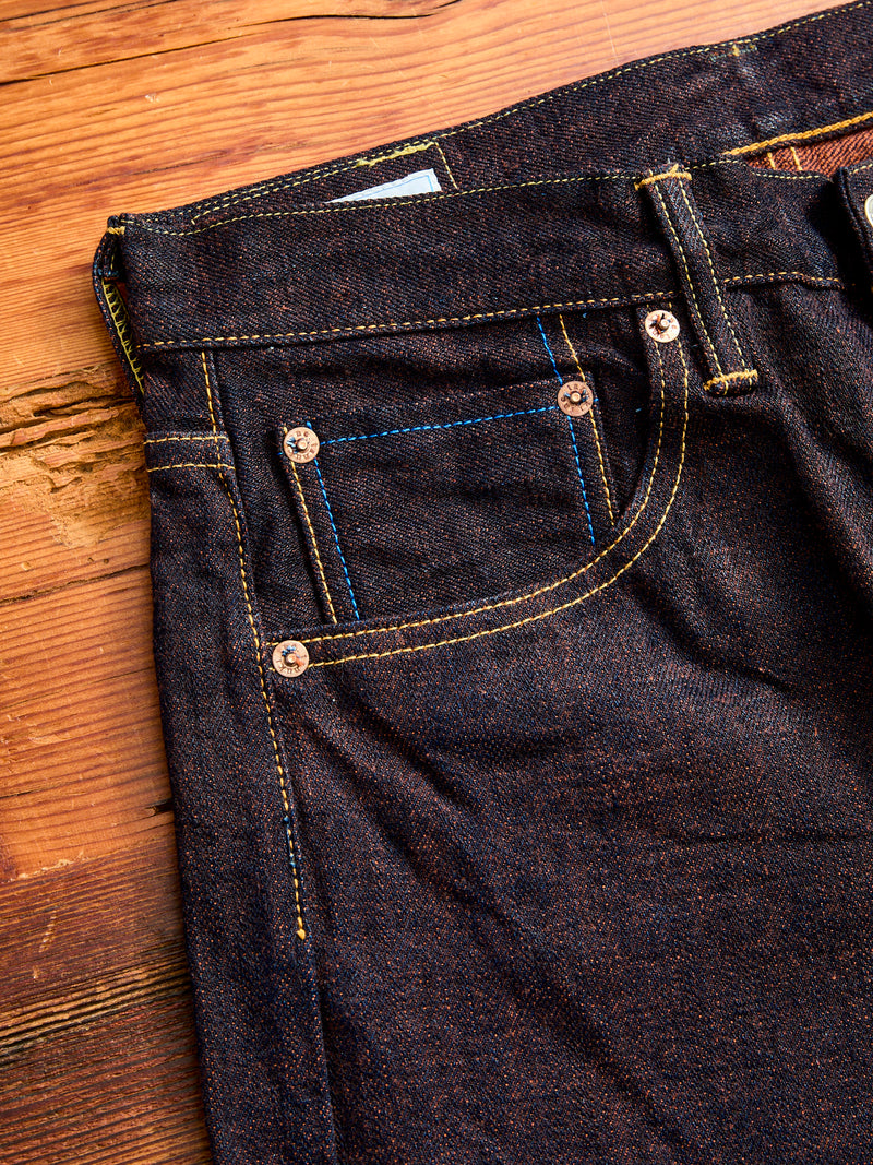 101KH "Kakishibu" 14.5oz Selvedge Denim - Regular Straight Fit