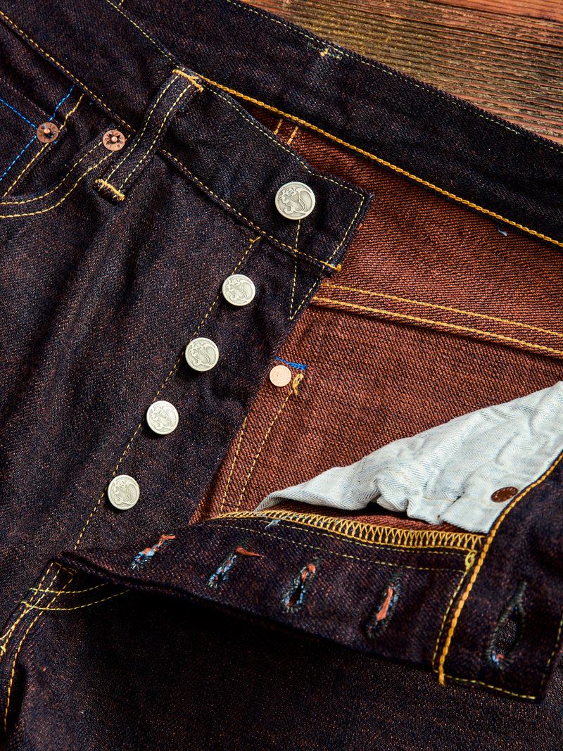 101KH "Kakishibu" 14.5oz Selvedge Denim - Regular Straight Fit