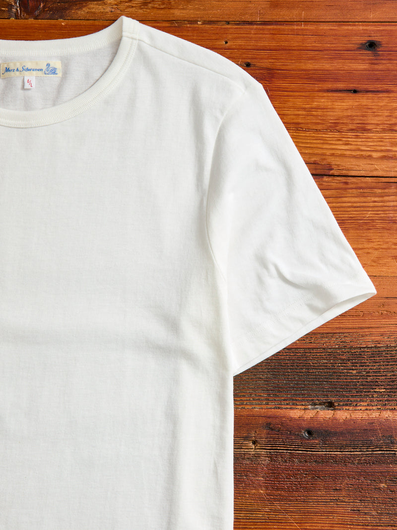 1950s "Good Originals" 5.5oz Loopwheel T-Shirt in White