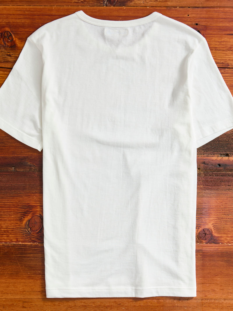 1950s "Good Originals" 5.5oz Loopwheel T-Shirt in White