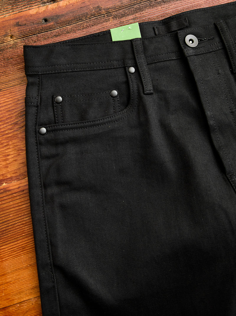 UB244 11oz Black Stretch Selvedge - Tapered Fit