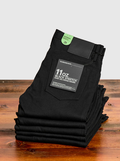 UB244 11oz Black Stretch Selvedge - Tapered Fit