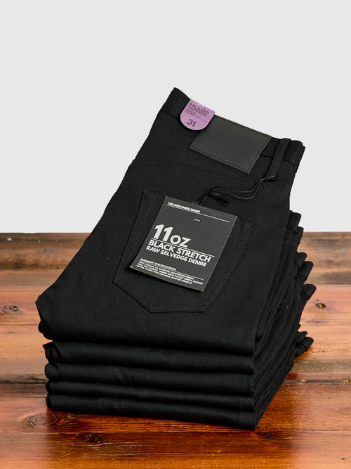 UB644 11oz Black Stretch Selvedge - Relaxed Tapered Fit