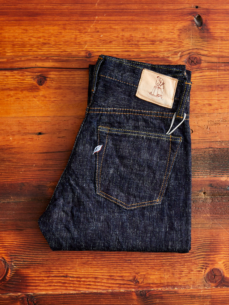 WSB-019 "Double Slub" 16oz Rinsed Selvedge Denim - Relaxed Tapered Fit