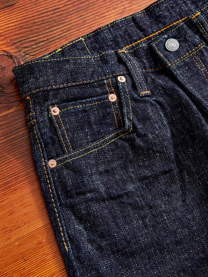 WSB-019 "Double Slub" 16oz Rinsed Selvedge Denim - Relaxed Tapered Fit