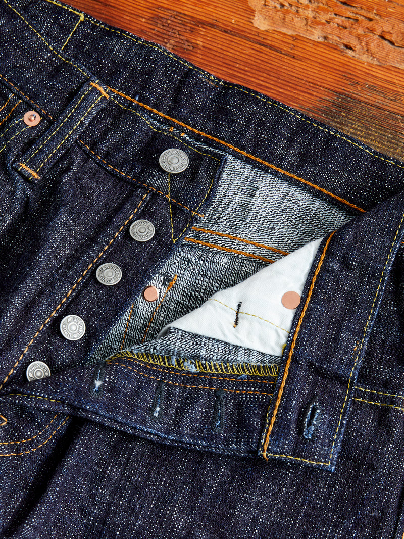 WSB-019 "Double Slub" 16oz Rinsed Selvedge Denim - Relaxed Tapered Fit