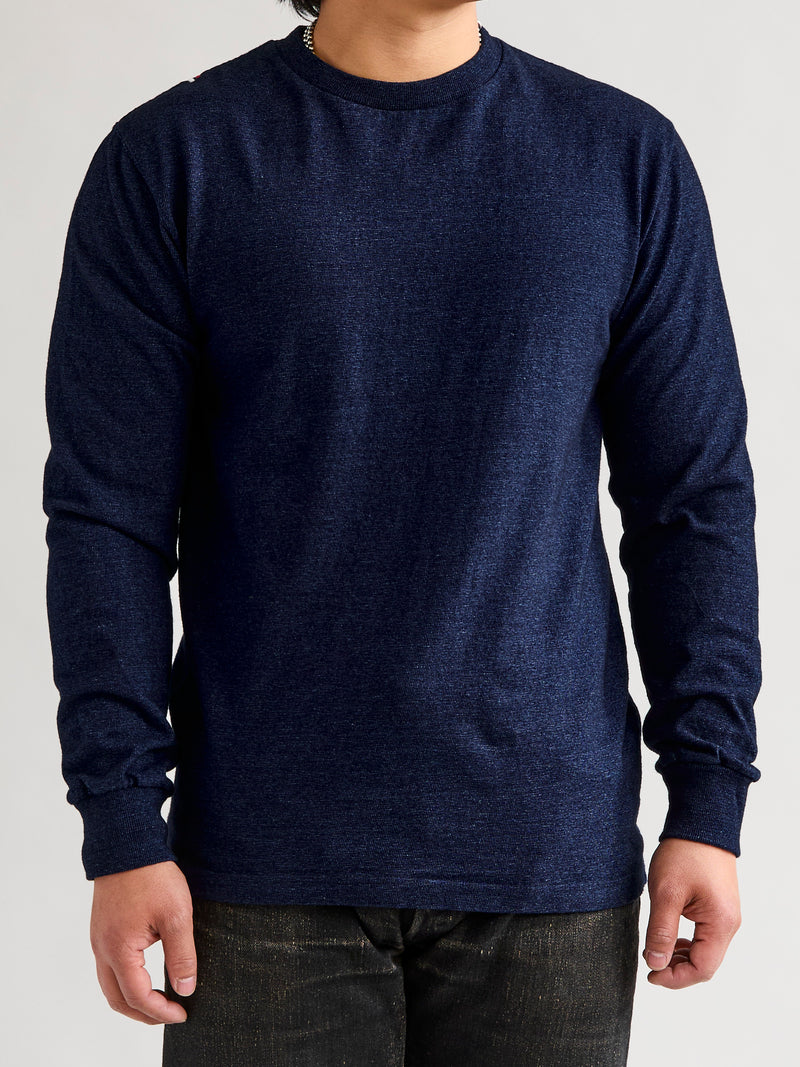 HSLS Heavy Shinkai Long Sleeve T-Shirt in Indigo