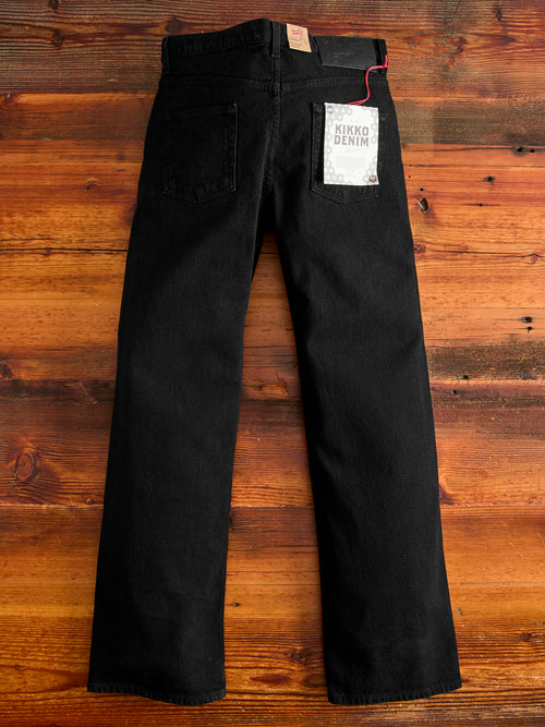 "Black Kikko" 12.5oz Jacquard Denim - Strong Guy Fit