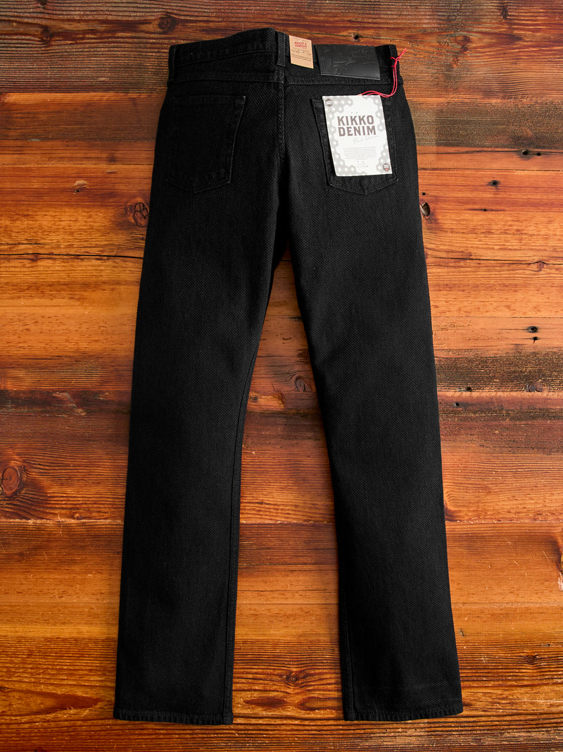 "Black Kikko" 12.5oz Jacquard Denim - True Guy Fit