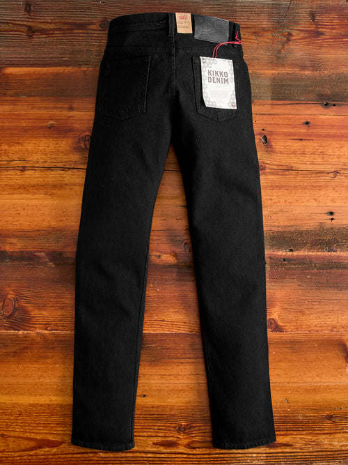 "Black Kikko" 12.5oz Jacquard Denim - Weird Guy Fit