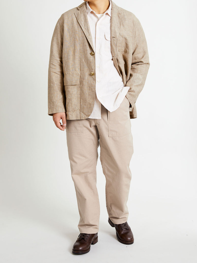 Fatigue Pants in Khaki Cotton Ripstop