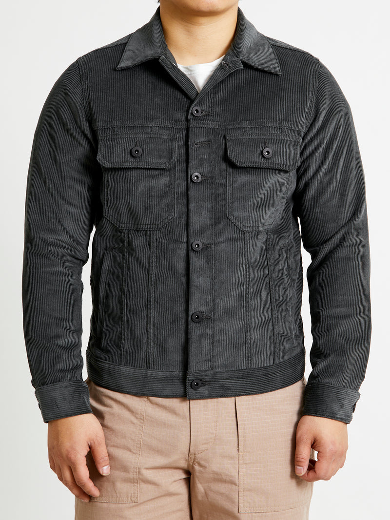 Cruiser Jacket in Grey Corduroy