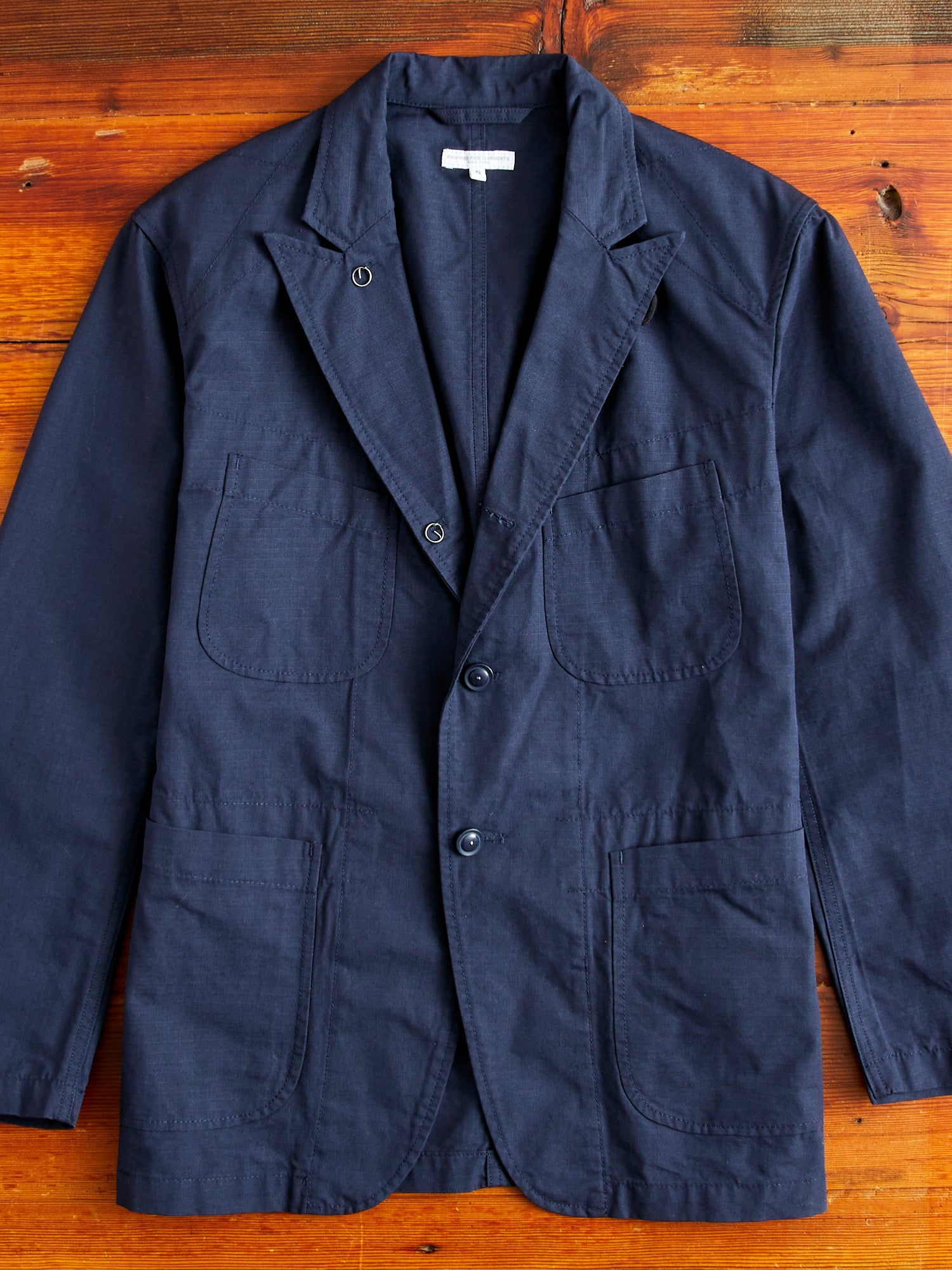 Engineered Garments Navy Single-Breasted Blazer