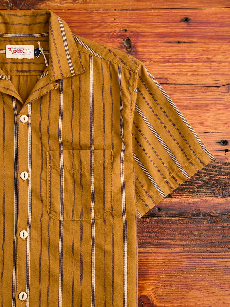 Hawaiian Button-Up Shirt in Lantern Stripe