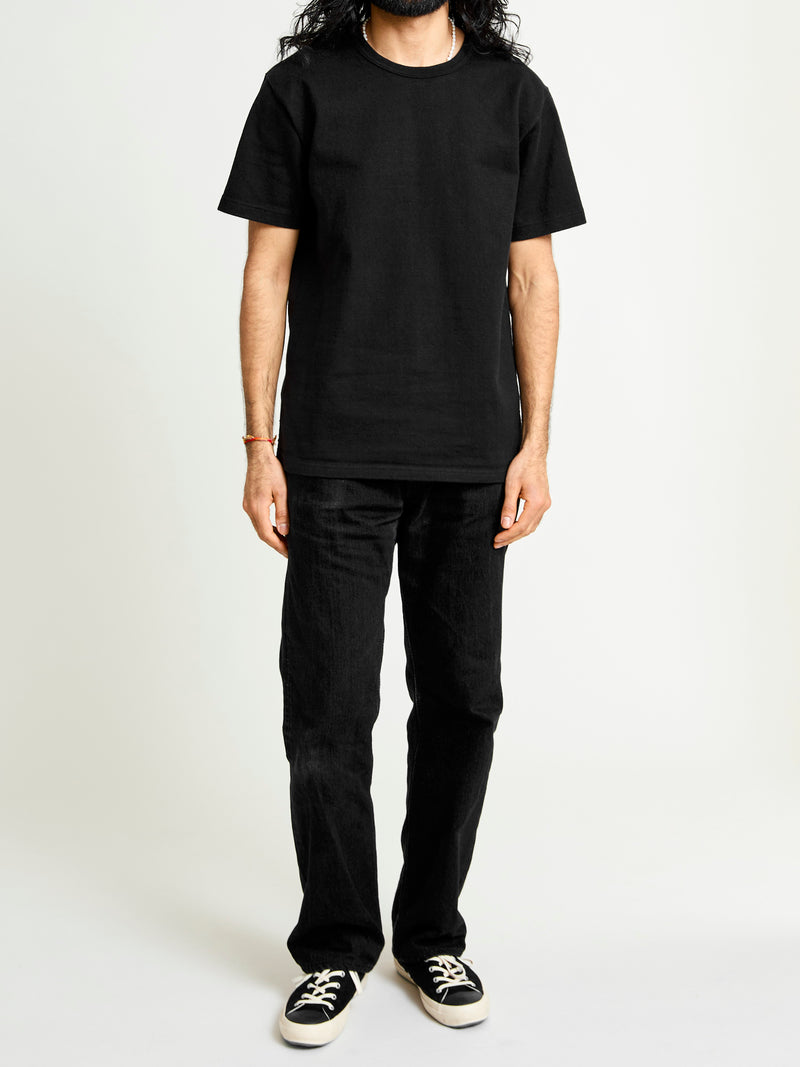 Double Heavyweight 12.1oz T-Shirt in Black