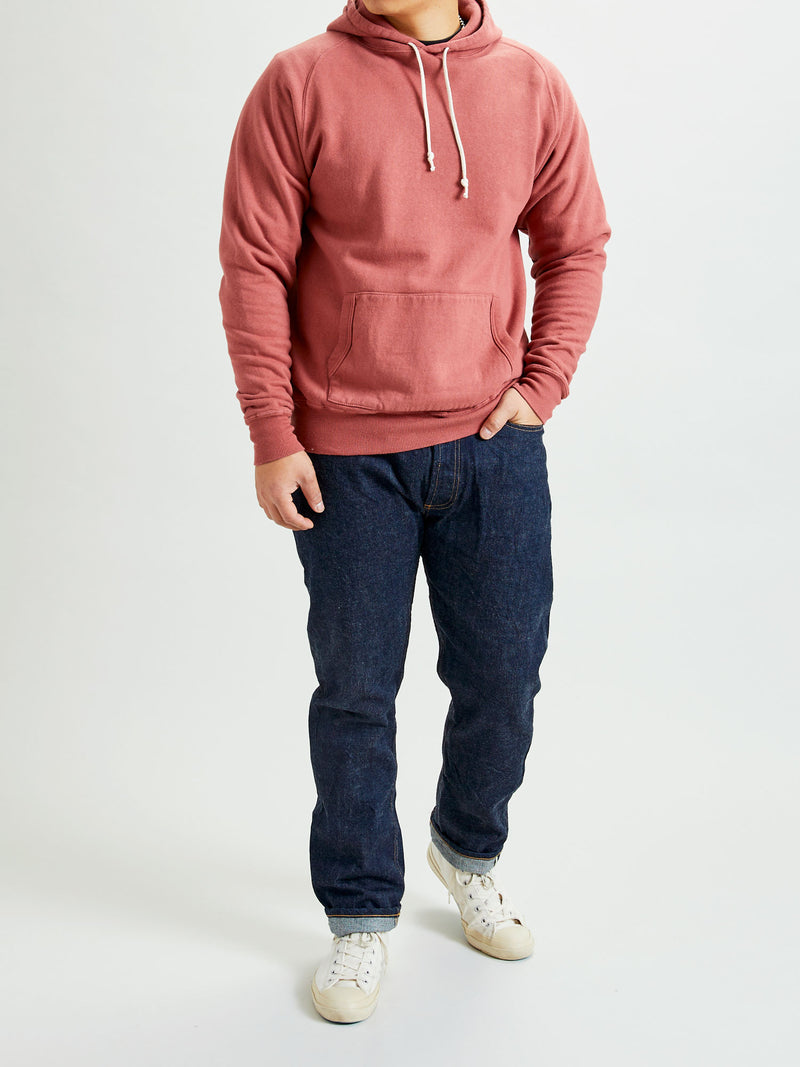 Ehu'kia Hooded Raglan Sweatshirt in Spiced Apple