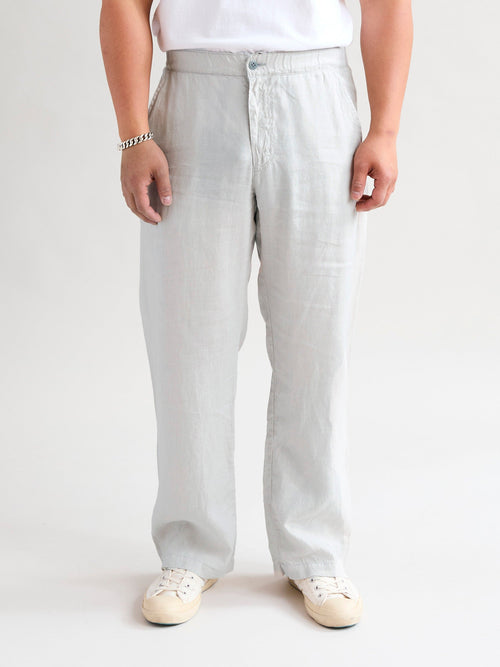 Linen Easy Pants in Grey