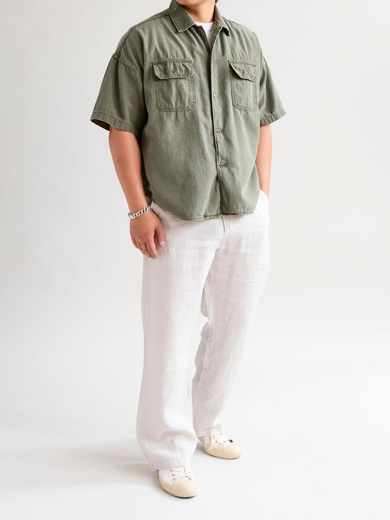 Military Short Sleeve Shirt in Khaki