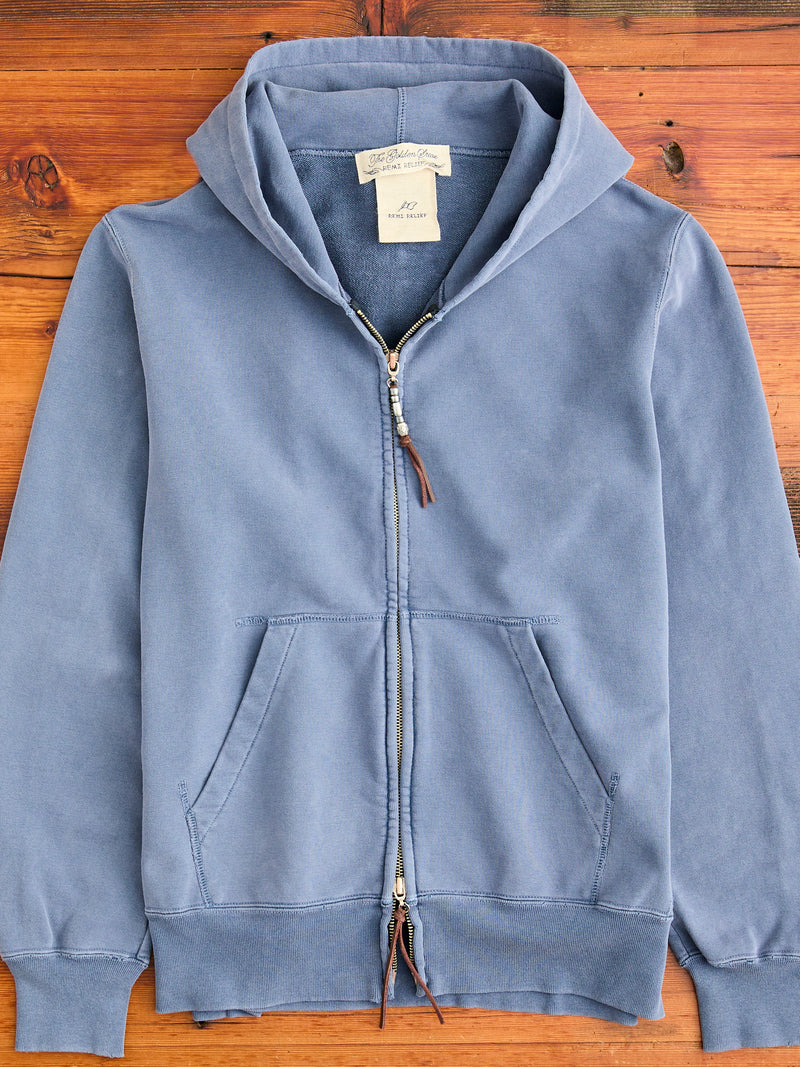 Special Finish Zip Hoodie in Navy