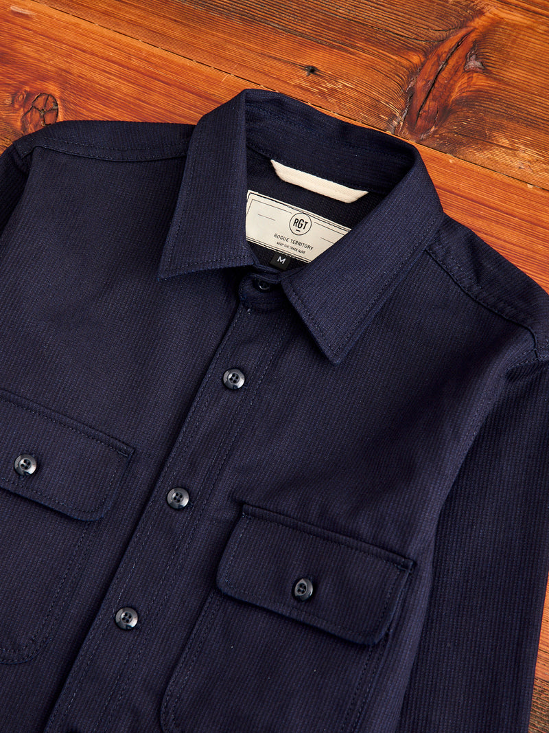 "Field Shirt" in Indigo Whip Cord