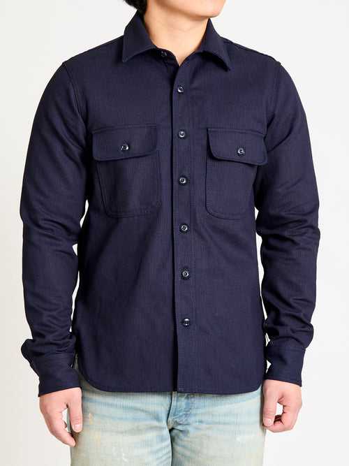 "Field Shirt" in Indigo Whip Cord