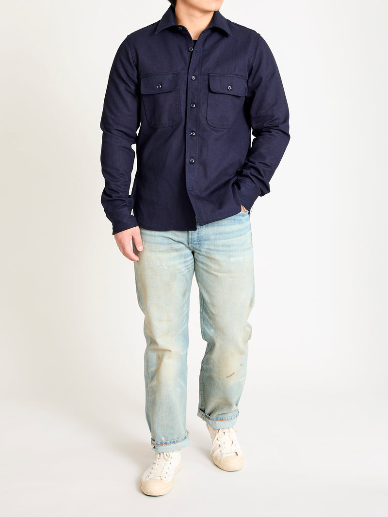 "Field Shirt" in Indigo Whip Cord