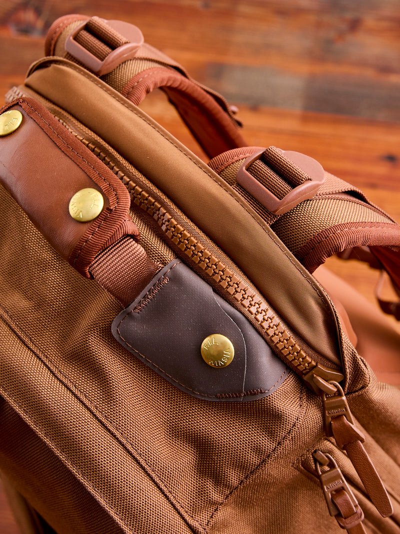 Cordura 22L Backpack in Brown Lambskin