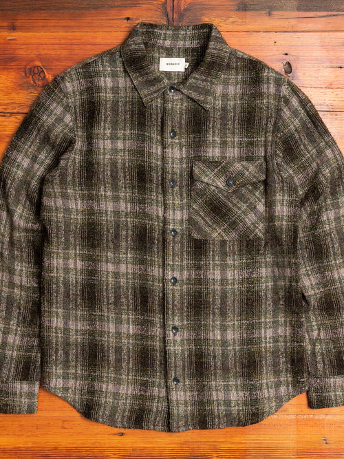 Avery Flannel Shirt in Moss