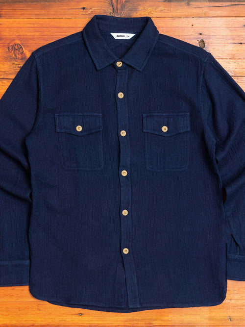 CPO Shirt in Indigo Sashiko