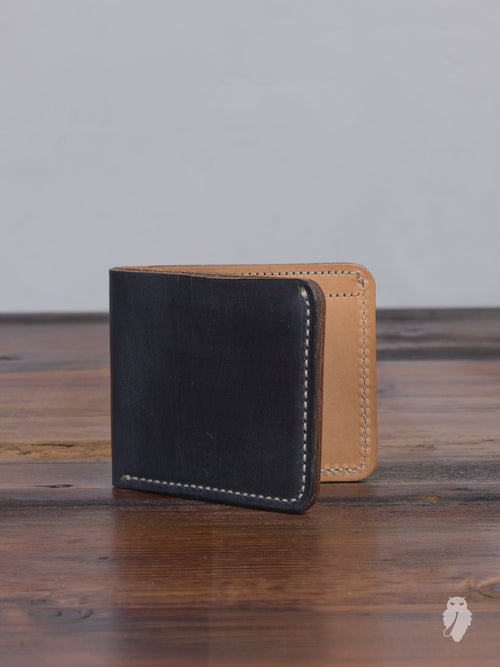 Bifold Wallet in Navy Chromexcel