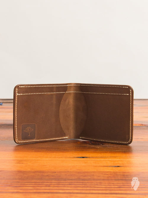 Bifold Wallet in Rough-Out Black Horse Hide