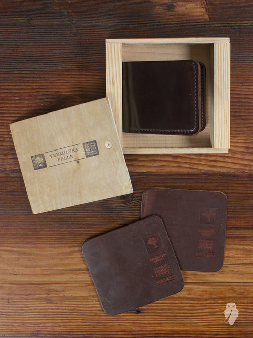 Shell Cordovan Bifold Wallet in Color 8 Latigo