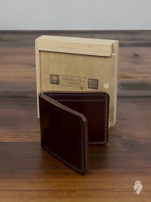 Shell Cordovan Bifold Wallet in Color 8 Latigo