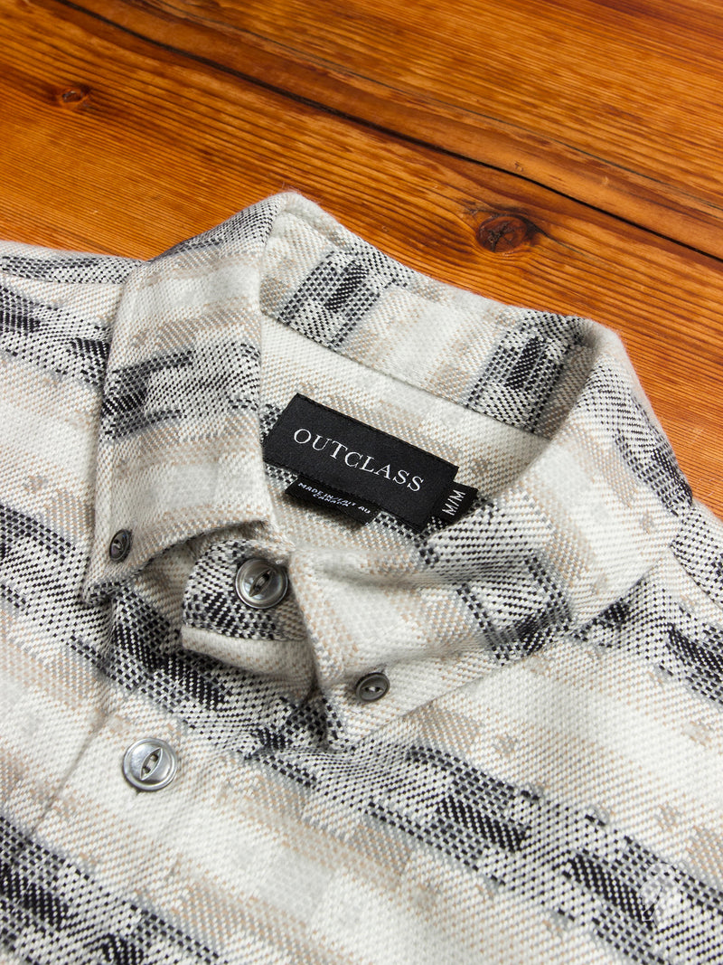 Aztec Brushed Flannel in Grey