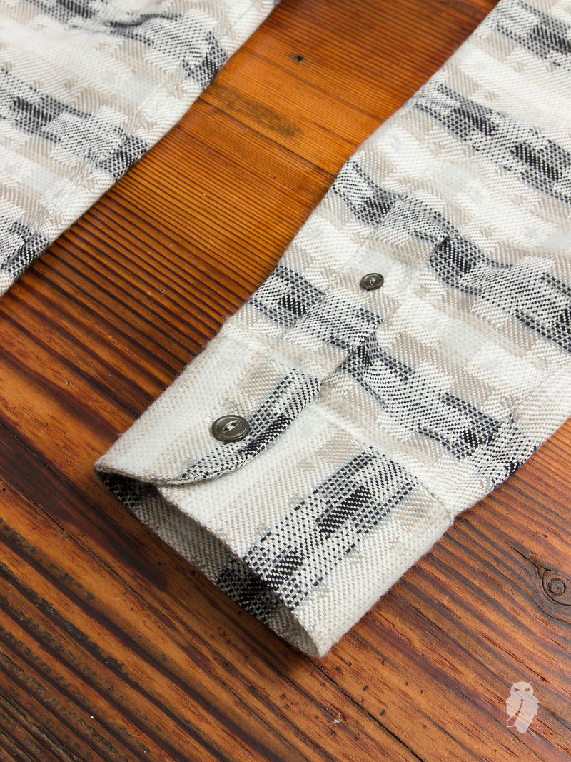 Aztec Brushed Flannel in Grey