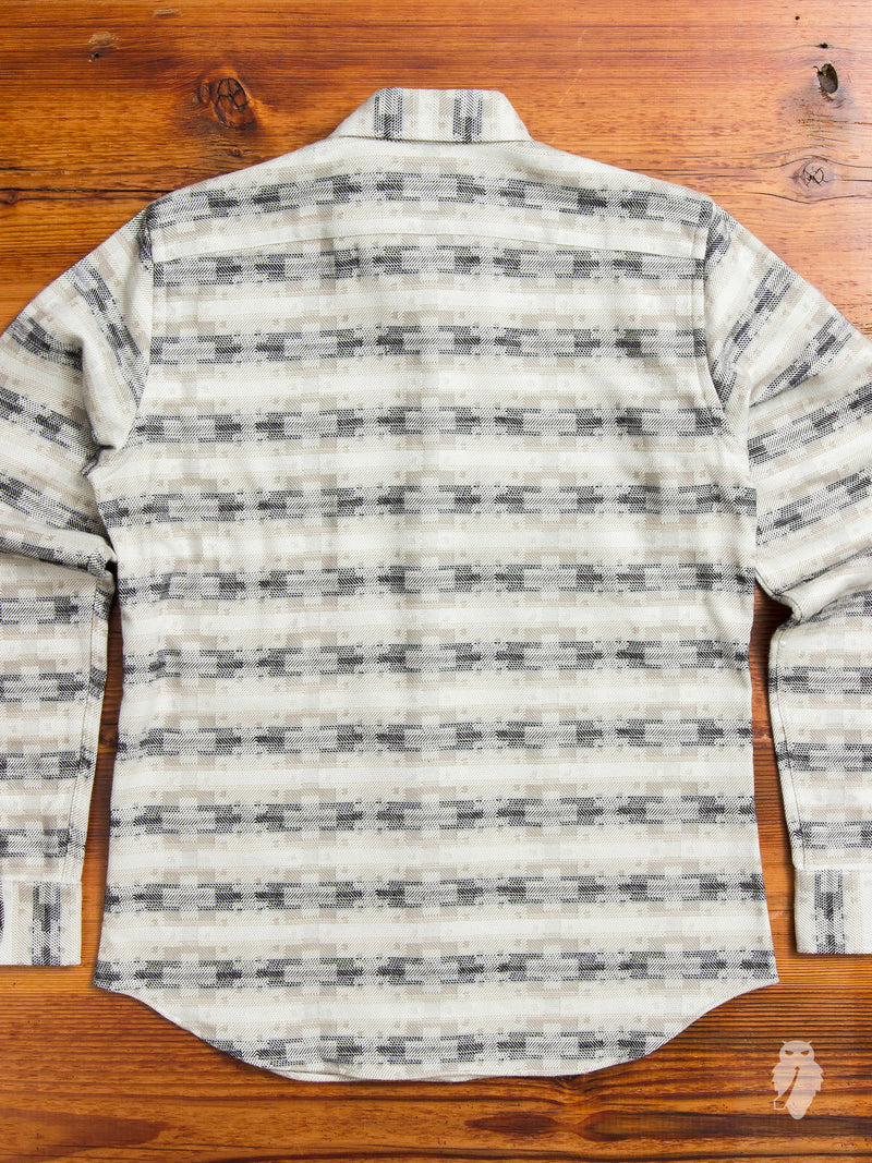 Aztec Brushed Flannel in Grey