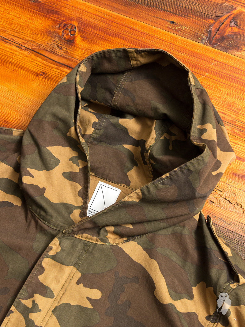 Military Field Jacket in Woodland Camo