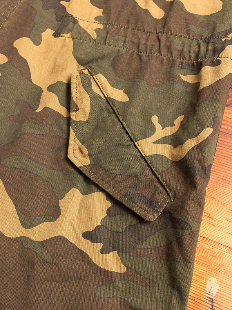 Military Field Jacket in Woodland Camo