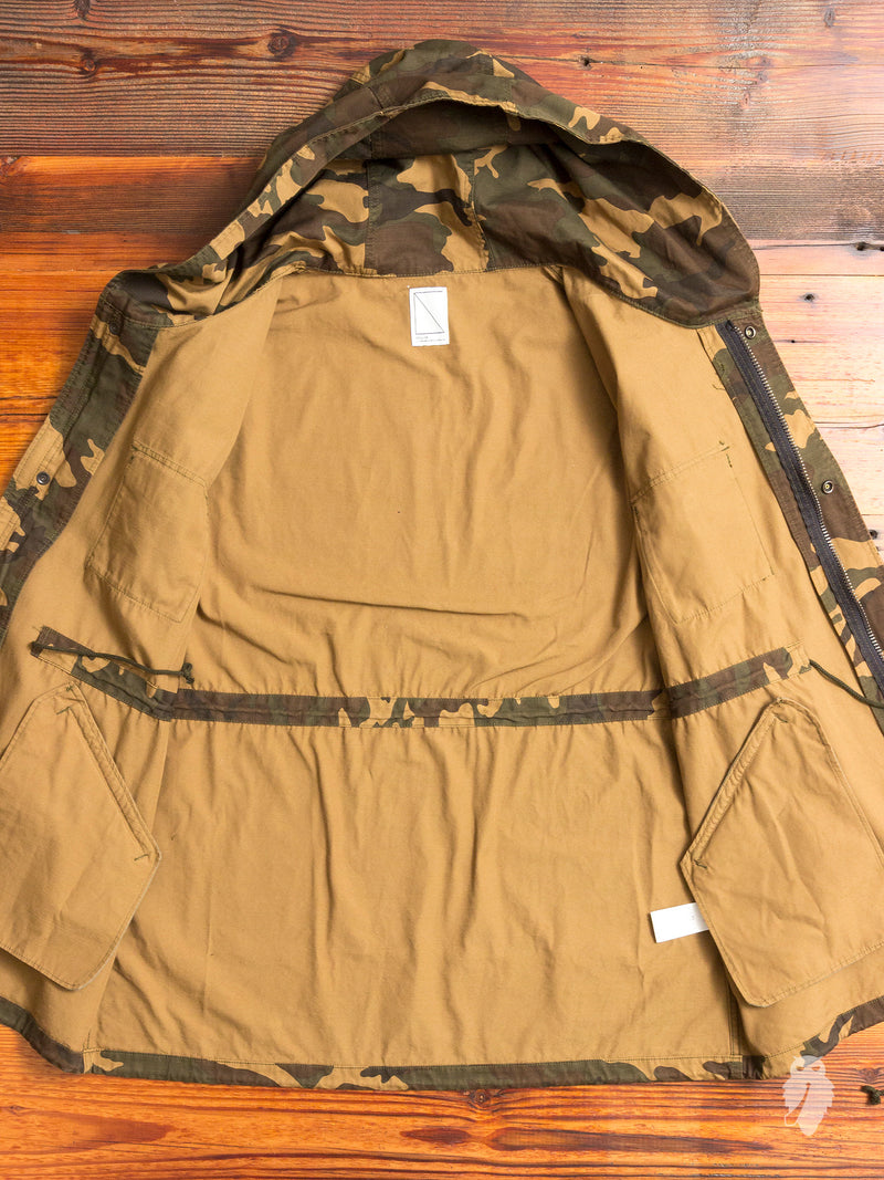 Military Field Jacket in Woodland Camo