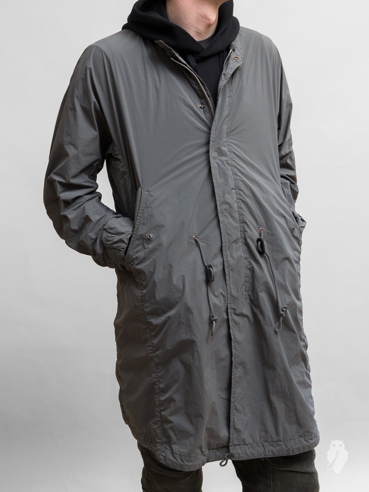 Taslan Nylon M-65 Mods Coat in Khaki Grey – Blue Owl Workshop